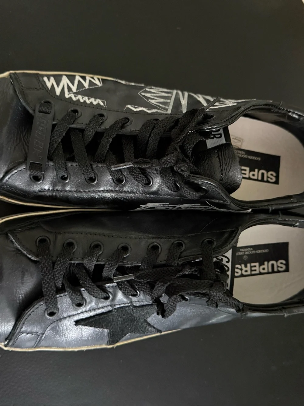Golden Goose DB Men’s Black Leather Sneakers